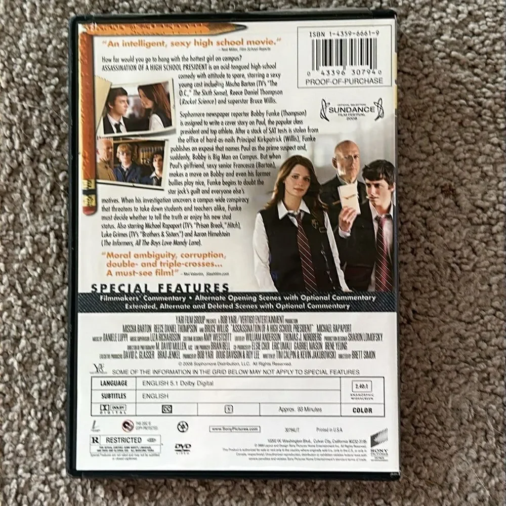 “Assassination Of A High School President” DVD